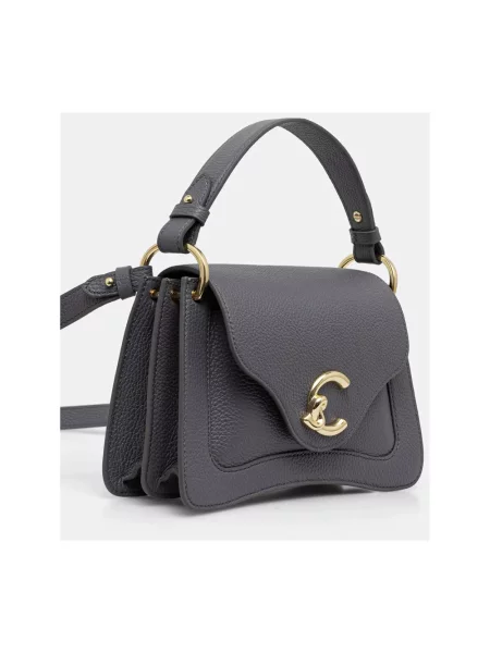 Coccinelle torebka crossbody skórzana szara