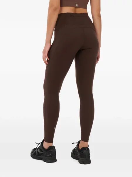 Leggings Sweaty Betty cu talie înaltă maro