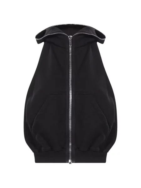 Hanorac cu glugă Rick Owens Drkshdw fără mâneci negru
