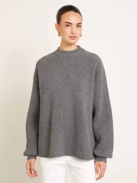 Jil Sander Svetr tmavě šedá