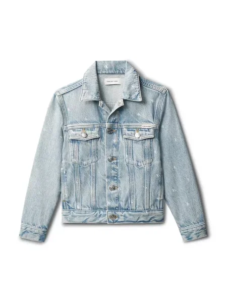 Calvin Klein Jeans jachetă scurtă pentru copii din denim albastru