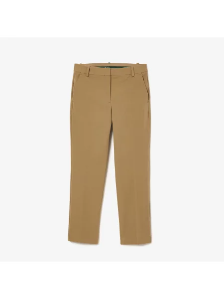 Lacoste Spodnie Chino Z Bawełny Ze Stretchem Slim Fit czerwone
