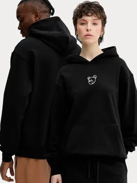 Суичър с качулка Inbetweeners с качулка с апликация черно