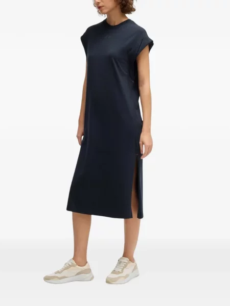Rochie midi Boss albastru