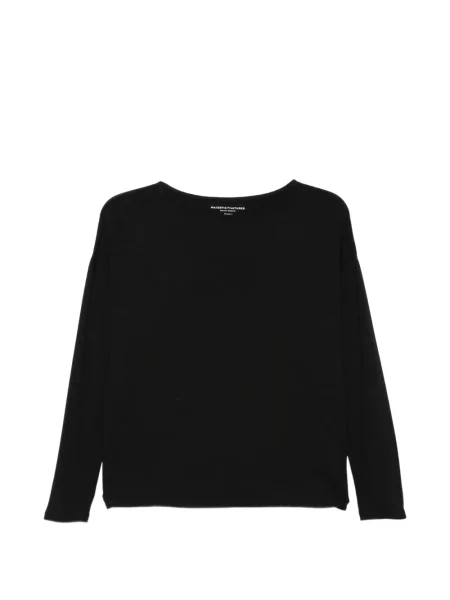 Lung tricou Majestic Filatures negru
