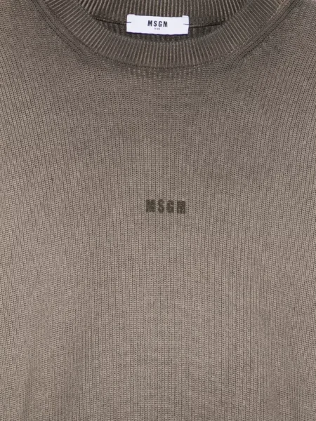 Sweter dziecięcy Msgm brązowy