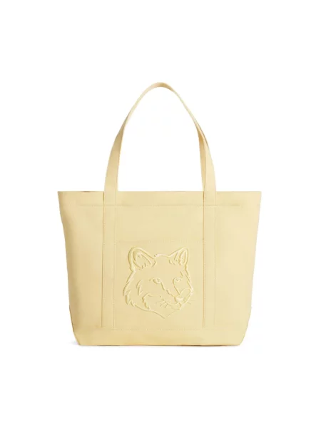 Maison Kitsuné torba Fox Head żółta