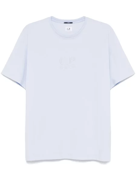 Tricou C.p. Company cu broderie albastru
