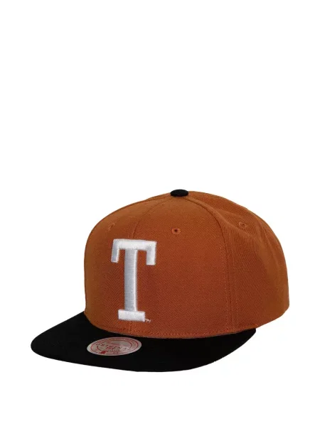 Siuvinėtas kepurė su snapeliu Mitchell & Ness ruda