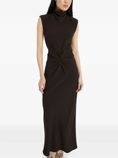 Rochie maxi Rotate Birger Christensen de costum maro