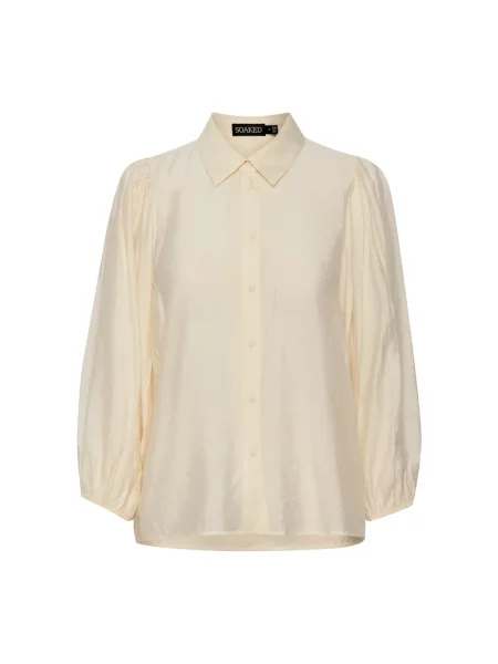 Koszula Soaked In Luxury z rękawami balonowymi beżowa
