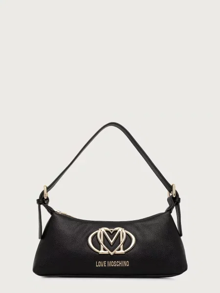Love Moschino geantă pentru femei cu imitație de piele negru