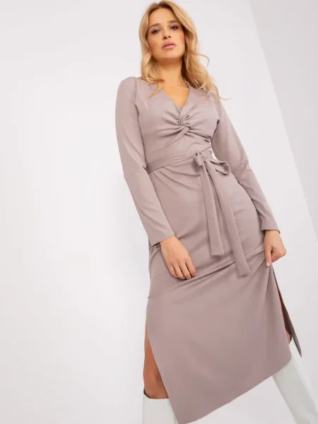 Rochie de cocktail Fashionhunters de costum bej