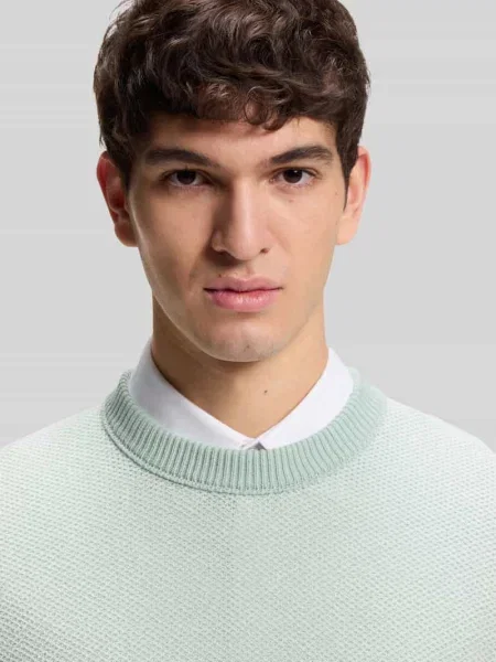 Sweter o kroju regular fit z mieszanka bawełny model KANTONIO' Boss Orange