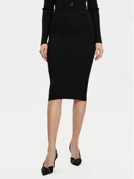 Guess Fustă midi negru