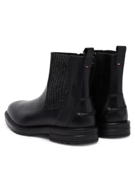 Polokozačky Tommy Hilfiger černé
