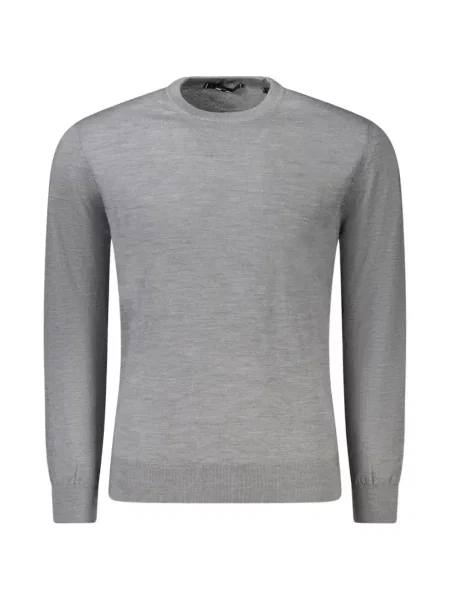 Hanorac crewneck Guess cu decolteu rotund gri