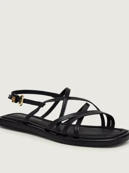 Tommy Hilfiger De piele sandale negru
