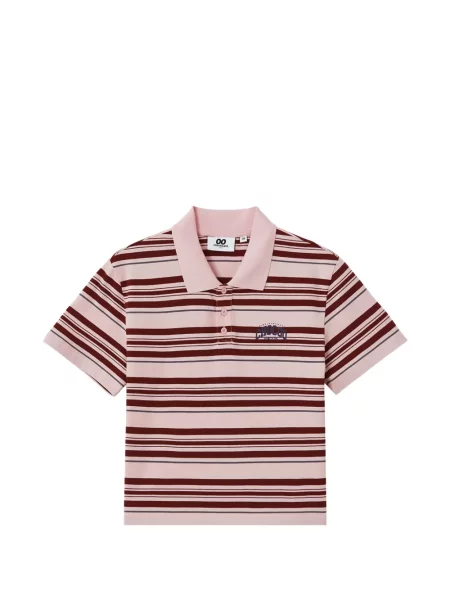 Tricou polo Chocoolate cu dungi roz