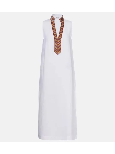 Rochie midi Loro Piana de in până la genunchi de costum alb