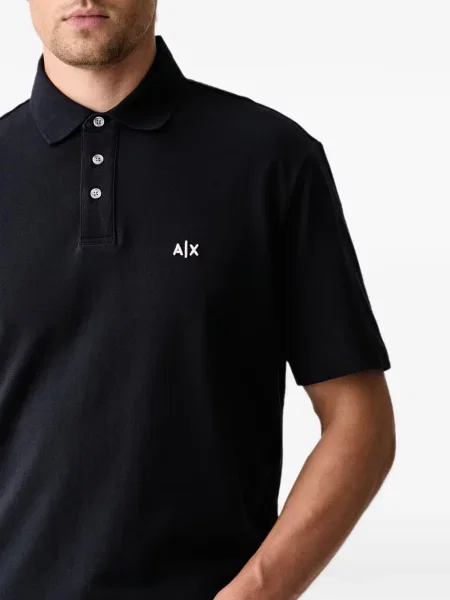 Hímzett pólóing Armani Exchange kék