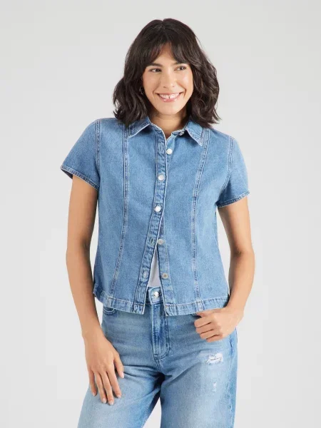 GAP Bluză denim albastru