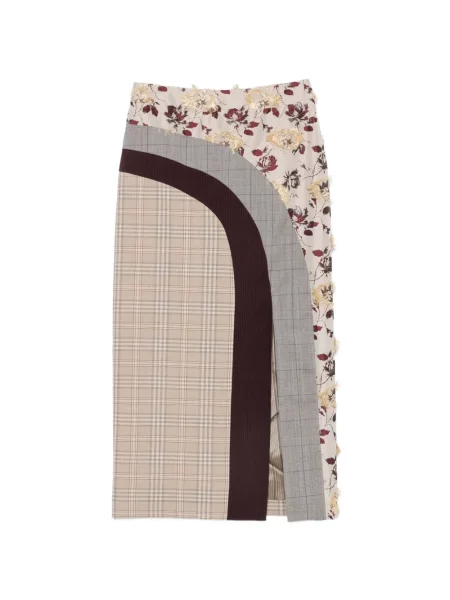 Fustă midi Antonio Marras cu model floral cu imagine