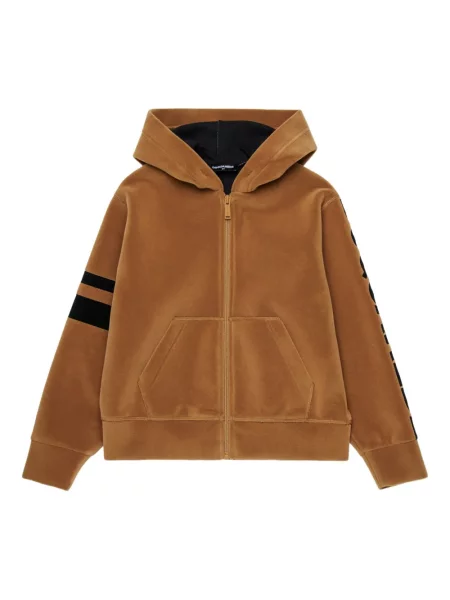 Bluza z kapturem dziecięca Dsquared2 brązowa