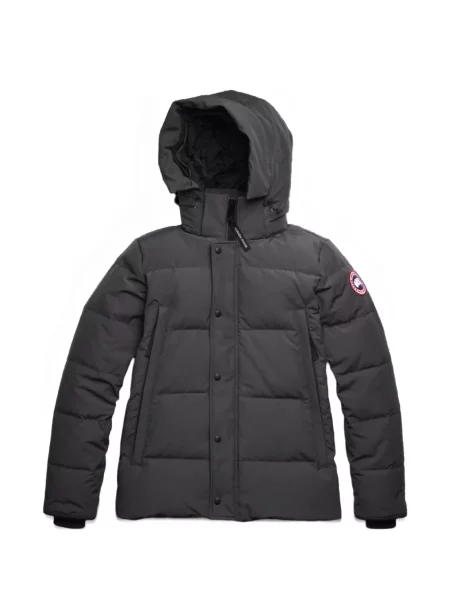 Geacă Canada Goose cu glugă gri