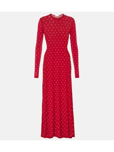 Rochie maxi Rabanne de costum roșu