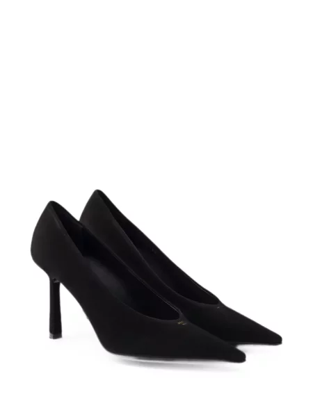 Pantofi cu toc Prada din piele de căprioară negru