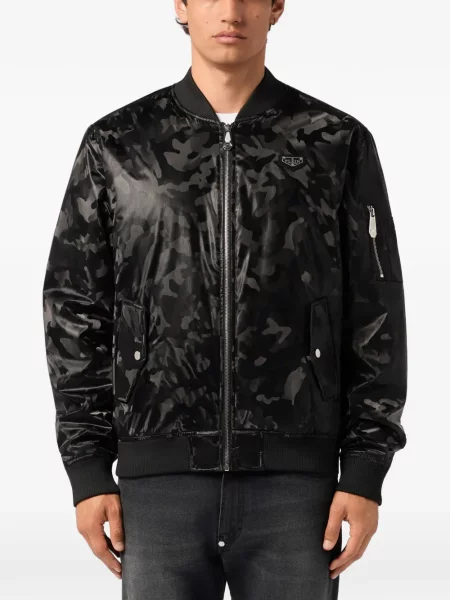 Μπουφάν bomber Philipp Plein παραλλαγής μαύρο