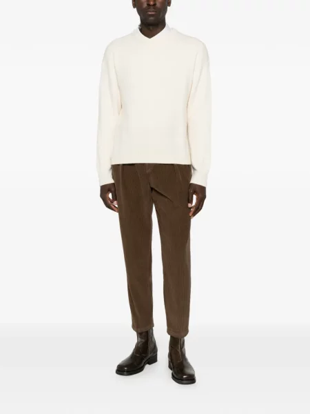 Pantaloni Briglia 1949 de catifea cord maro