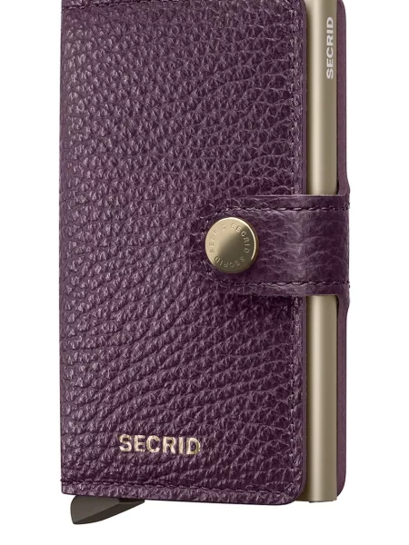 Secrid bőr pénztárca PEBBLE lila