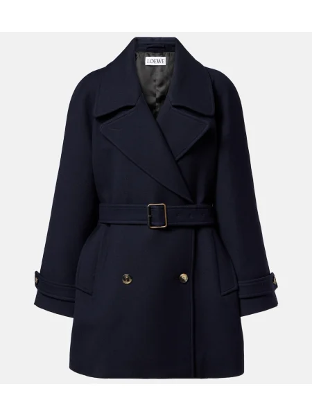 Palton Loewe de lână albastru