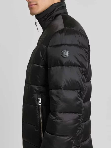 Kurtka pikowana o kroju regular fit ze stójką Joop! Collection czarna