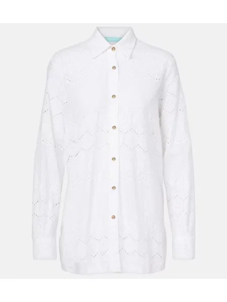 Cămașă Melissa Odabash cu broderie alb