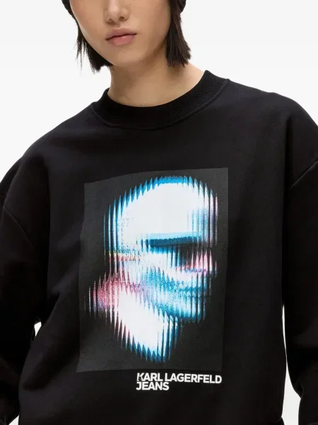 Hanorac Karl Lagerfeld Jeans negru