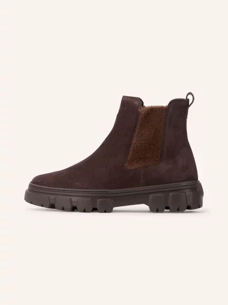 Paul Green Chelsea Boots tmavě hnědá zelené