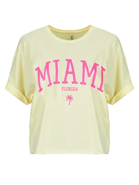 Tricou Only galben