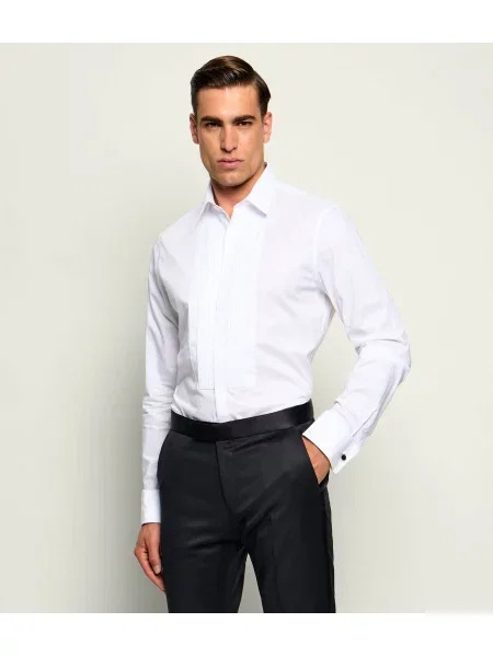 Calvin Klein Cămașă | Tailored slim | stretch alb