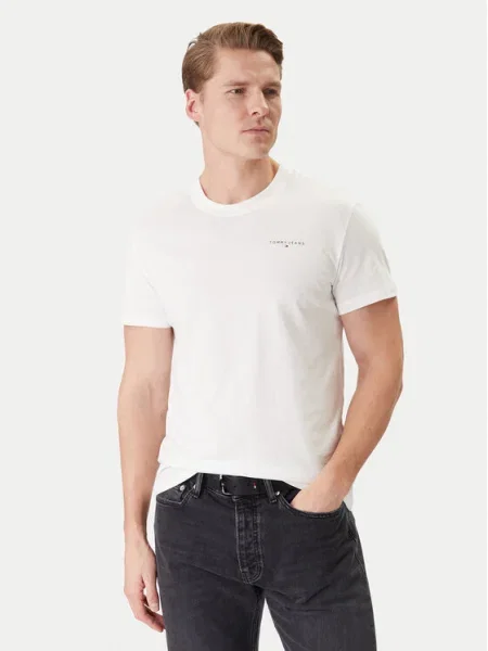 Tommy Jeans Tricou smarald / alb verde
