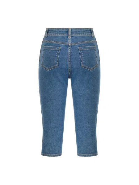 Krótkie jeansy Moschino niebieskie