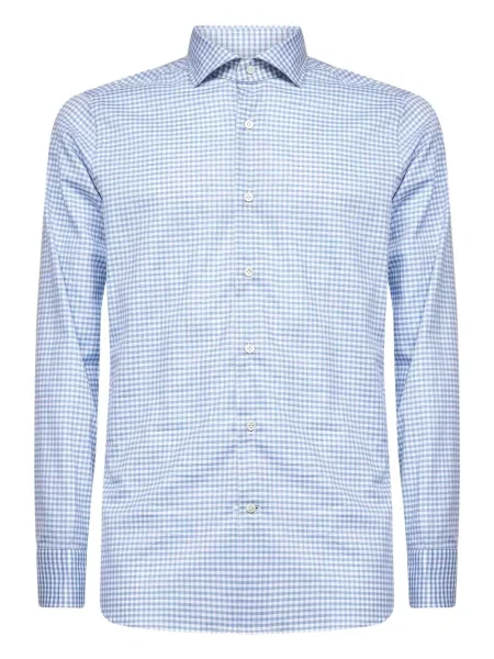 Kostkovaná košile D4.0 modrá