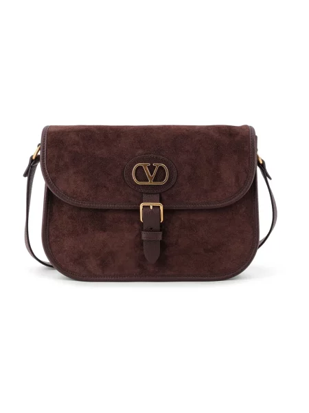 Torebka crossbody Valentino Garavani brązowa