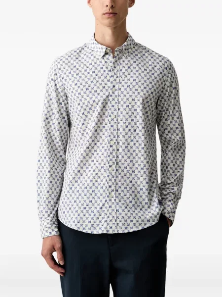 Cămașă Scotch & Soda cu imagine alb