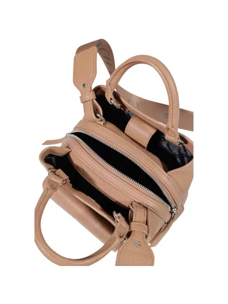 Crossbody kabelka Eax z ekologickej kože béžová