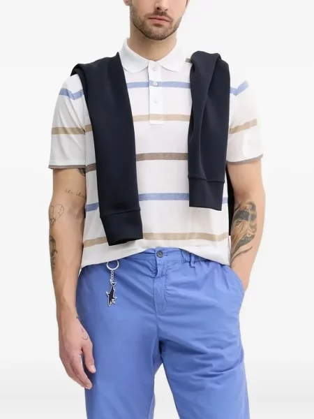 Polo Paul & Shark cu dungi alb
