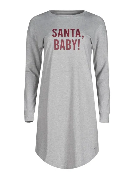 Skiny Spalna srajca svetlo / temno rdeča siva