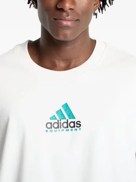 Бягане тениска Adidas с леопардов принт от джърси черно